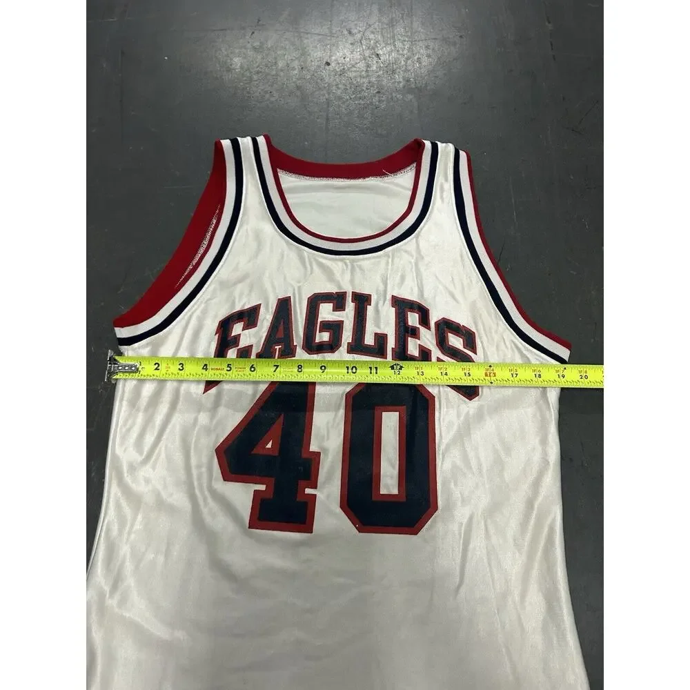 Vintage Russell Athletics Eagles Basketball‎ Jersey Men’s Size 44 White/Red #40